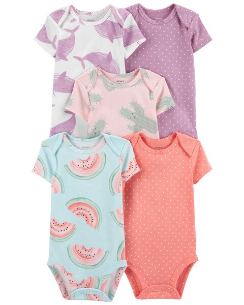Carter's Set 5 piese body buline, animale marine